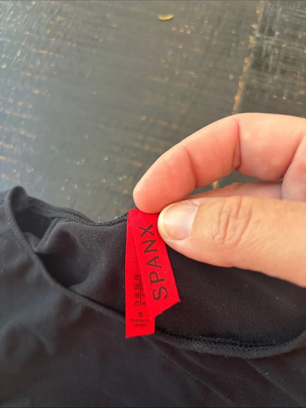 Spanx On Top & in Control Black Long Sleeve Stretch Workout Top size Small